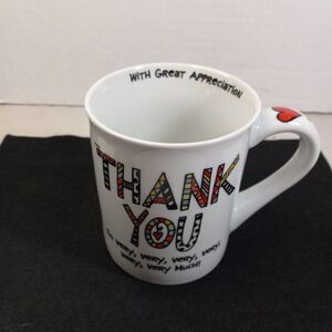 Laurie Veasey Thank you with Great Appreciation Mug Cottagecore Grandmacore